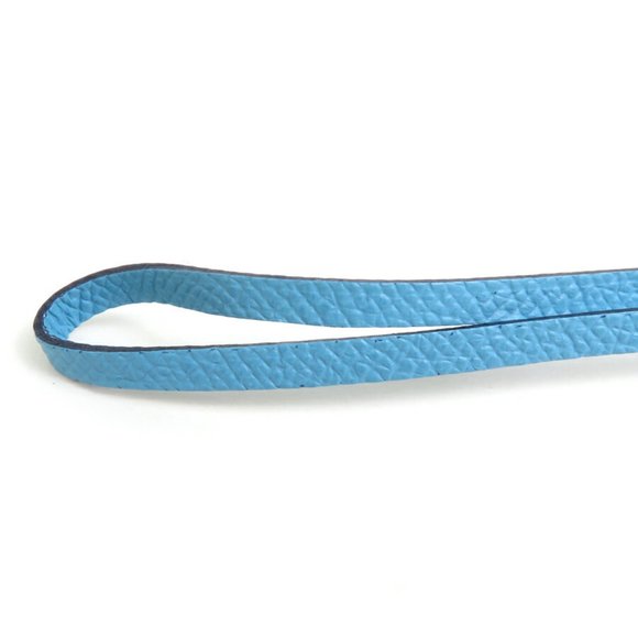 HERMES Charm Crochette Leather Blue/Green/Yellow Silver Unisex - Picture 4 of 5